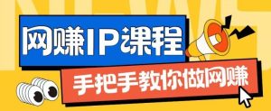 ip合伙人打造1.0，从0到1教你做网创，实现月入过万【揭秘】-聊项目
