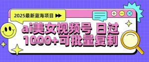 视频号AI美女跳舞暴力起号玩法,日入1k+,全程软件操作,小白也能玩的项目-聊项目