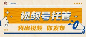 【视频号托管 】团队提供视频,你出账号,最高躺赚1W+-聊项目