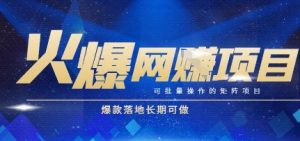 火爆全自动搬砖项目，可批量矩阵操作，爆款落地长期可做【揭秘】-聊项目