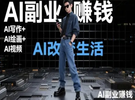 AI改变生活(Ai写作+AI绘画+Ai视频)，AI副业挣钱-聊项目