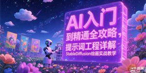 AI入门到精通全攻略,提示词工程详解,StableDiffusion绘画实战教学-聊项目