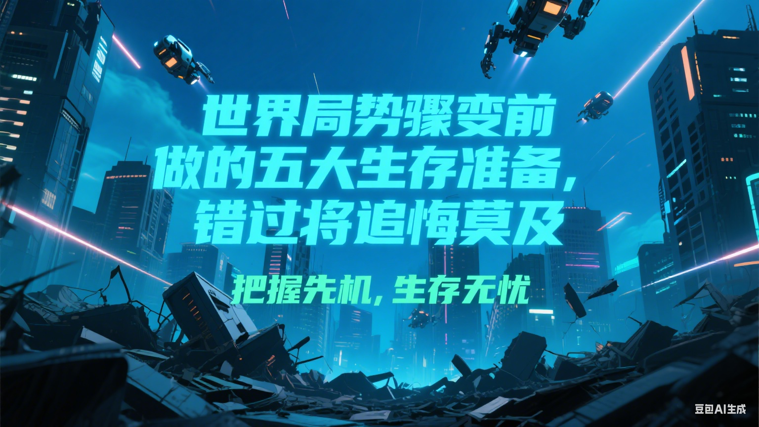 付费文章《世界局势骤变前必做的五大生存准备，错过将追悔莫及》-聊项目