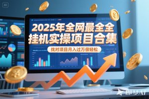 2025年挂机实操项目实操演练，挂机类型，AI直播类型，轻资产创业类型…-聊项目