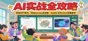 AI实战全攻略,包含GPT系列、Midjourney全流程、Stable Diffusion深度教学-聊项目