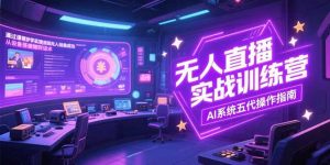 无人直播实操训练营,从设备搭建到话术,AI系统五代操作指南(7月更新-聊项目