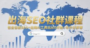 出海SEO社群课程，包含谷歌SEO+出海AI工具站从0开始+年中分享等-聊项目