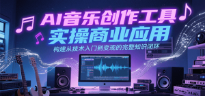 AI音乐创作工具实操商业应用,构建从技术入门到变现的完整知识闭环-聊项目