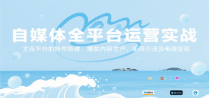 自媒体全平台运营实战,主流平台的账号搭建、爆款内容生产、矩阵引流及电商变现-聊项目