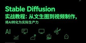 Stable Diffusion实战教程:从文生图到视频制作,将AI转化为实际生产力-聊项目