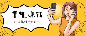 新手必做的项目,0门槛一部手机就能干,按这样操作15天怒赚12000元!(附详细教程)-聊项目