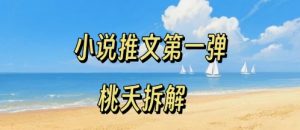 小说推文项目操作全流程第一弹，0粉就能做，门槛低非常适合新手-聊项目