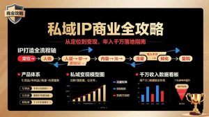 私域IP商业全攻略，从定位到变现，年入千万落地指南-聊项目