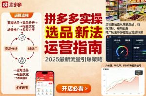 王校长9月12拼多多实操新玩法,全链路涵盖从店铺选品、找对标,布局链接,推广玩法等多维度运营思路-聊项目