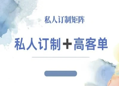 小红书自媒体咨询师IP教程，私人定制+高客单-聊项目