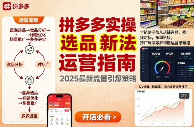 王校长9月12拼多多实操新玩法，全链路涵盖从店铺选品、找对标，布局链接，推广玩法等多维度运营思路(更新)-聊项目