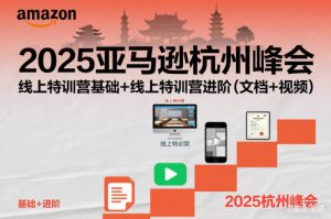 2025亚马逊杭州峰会，线上特训营基础+线上特训营进阶(文档+视频)-聊项目